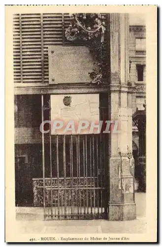 Cartes postales Rouen Emplacement du Bucher de Jeanne d&#39Arc