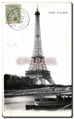 Ansichtskarte AK Paris La Tour Eiffel Peniche