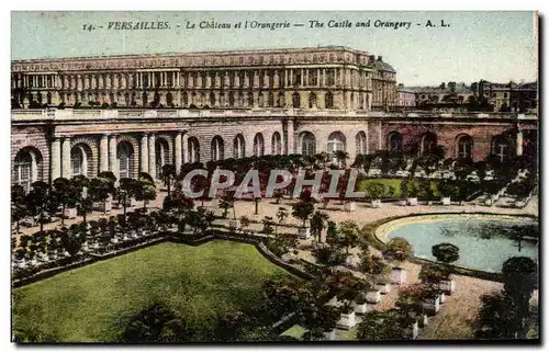 Cartes postales Versailles Le Cbaleau et l&#39Orangerie