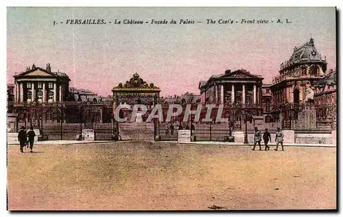 Cartes postales Versailles Le Chateau Facade du Palais