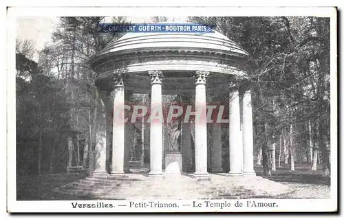 Cartes postales Versailles Petit Trianon Le Temple de l&#39Amour Chocolat Guerin Boutron Paris