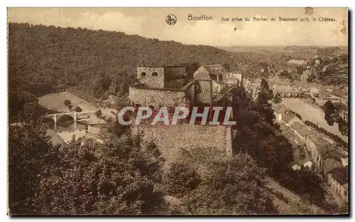 Ansichtskarte AK Bouillon Vue Prise du Rocher de Besmont vers le Chateau