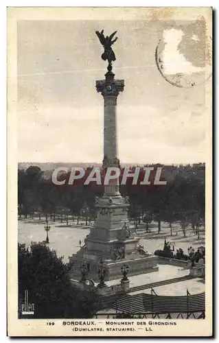 Cartes postales Bordeaux Monument Des Girondins