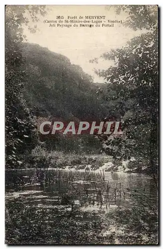 Cartes postales Foret De Mervent Canton de St Hilaire des Loges Joli Paysage Du Barrage Du Portail