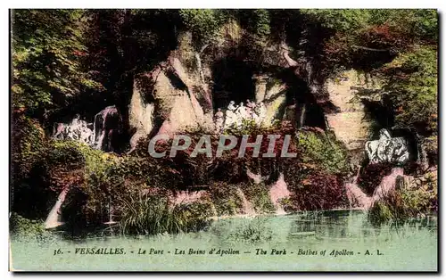 Cartes postales Versailles Le Parc Les Bains D&#39Apollon