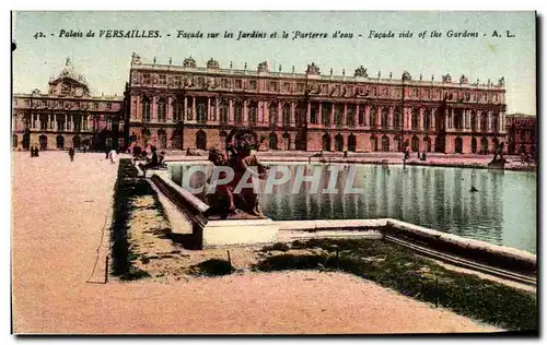 Ansichtskarte AK Palais De Versailles Facade Sur Les Jardins Et Le Parterre D&#39Eau