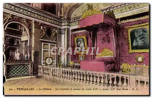 Cartes postales Versailles Le Chateau A Coucher De Louis XIV