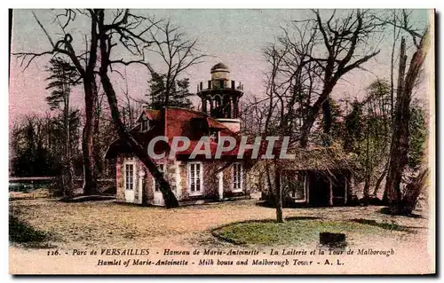 Cartes postales Parc De Versailles Hameau DE Marie Antoinette La Laiterie Et La Tour De Malborough