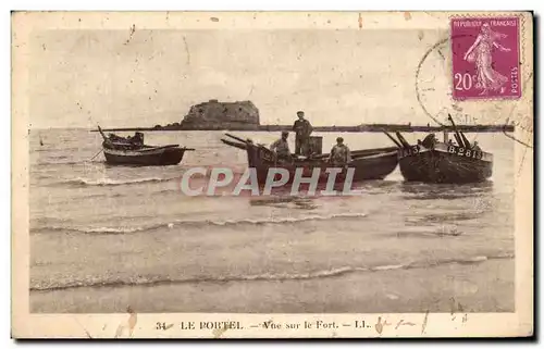 Cartes postales Le Portel Vue Sur Le Fort Pecheurs