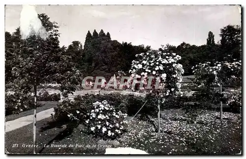 Ansichtskarte AK Geneve La Roseraie Du Parc De La Grange