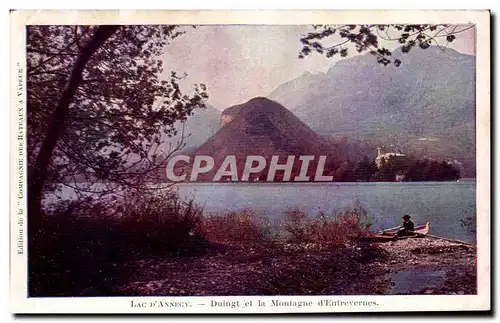 Ansichtskarte AK Lac D&#39annecy Duingt Et La Montagne d&#39entrevernes