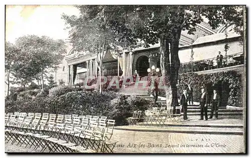 Ansichtskarte AK Aix Les Bains Devant Les Terrasses du Grand cercle