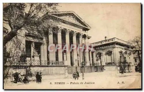 Cartes postales Nimes Palais de Justice