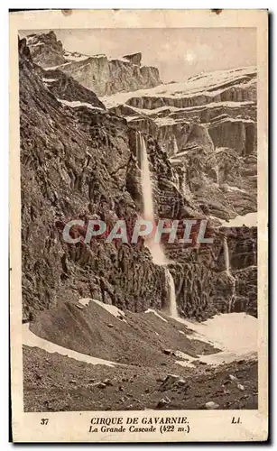 Cartes postales Cirque De Gavarnie La Grande Cascade