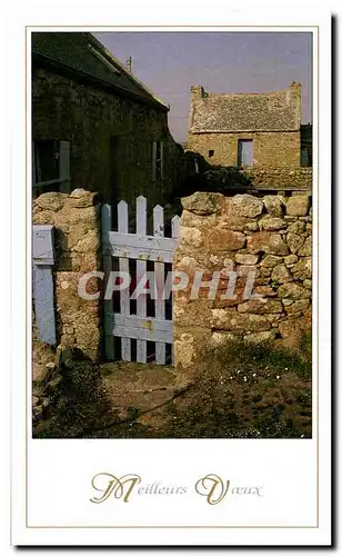 Cartes postales moderne Meilleurs Voeux La barriere bleue Chateaulin