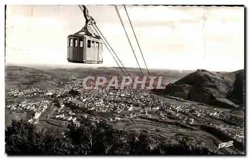 Cartes postales moderne Lourdes Telepherique du Beout Vue sur la ville