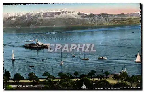 Cartes postales moderne Ouchy et les Alpes Bateau