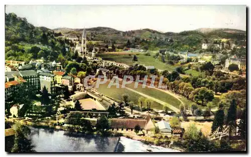 Cartes postales moderne Lourdes Vue generale des deux Basiliques