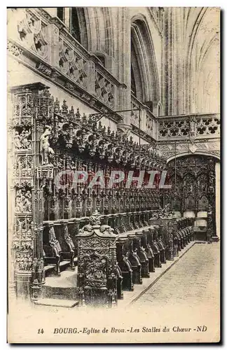 Ansichtskarte AK Bourg Eglise De Brou Les Stalles Du Choeur