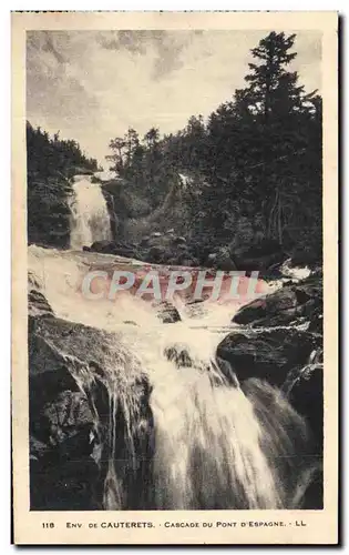 Cartes postales Env De Cauterets Cascade Du pont D&#39Espagne