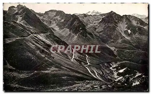 Ansichtskarte AK En Parcourunt les Pyrenees Route Du Tourmalet Et Du Pic Midi Vue des Pics de l&#39Espade du l &#