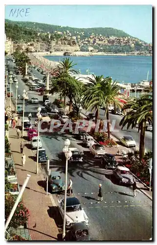 Moderne Karte Nice Promenade des Anglais Le Mont Boron