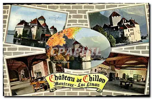 Cartes postales Chateau De Chillon Montreux Lac Leman