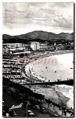 Cartes postales Saint Jean De Luz La Plage le Casino au Fonds la Chaine des Pyrenees