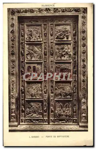 Cartes postales Ghiberti Porte Du Baptistere Florence