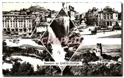 Cartes postales Chatelguyon Vue Generale Place Brasson Cascade de L&#39Embene