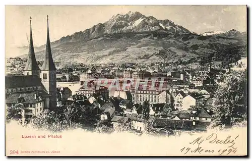 Cartes postales Luzern und Pilatus