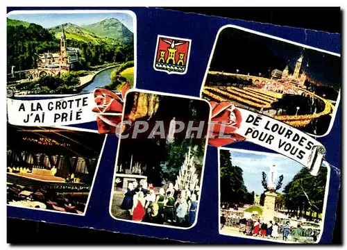 Cartes postales A la Grotte J&#39Ai Prie De Lourdes Pour Vous