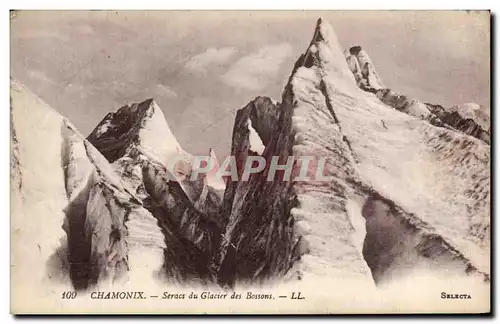 Ansichtskarte AK Chamonix Seracs du Glacier des Bossons