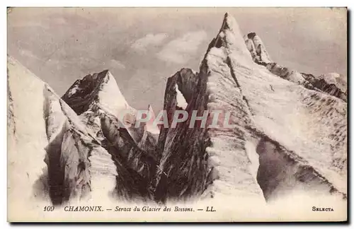 Cartes postales Chamonix Seracs du Glacier des Bossons