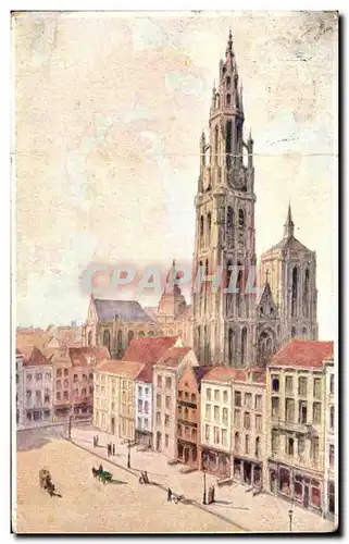 Cartes postales Antwerpen Anvers La Cathedrale