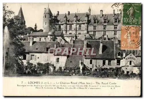 Cartes postales Loches Le Chateau Royal