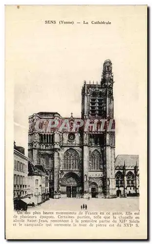 Cartes postales Sens La Cathedrale