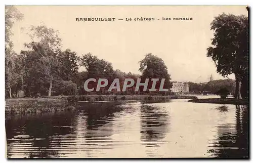 Cartes postales Rambouillet Le chateau Les Canaux