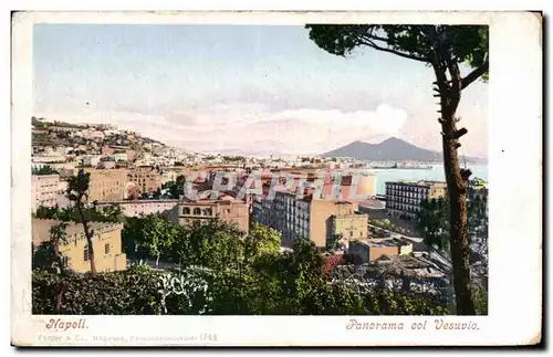 Cartes postales Panorama col Vesuvio Napoli