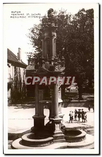 Ansichtskarte AK Autun Fontaine St Lazare Monument historique