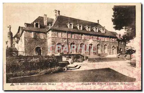 Cartes postales Mont Ste odile Facades Est Et Nord Terrasse du couvent