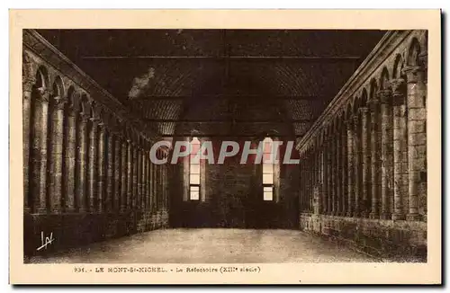 Cartes postales Le Mont St Michel Le Refectoire