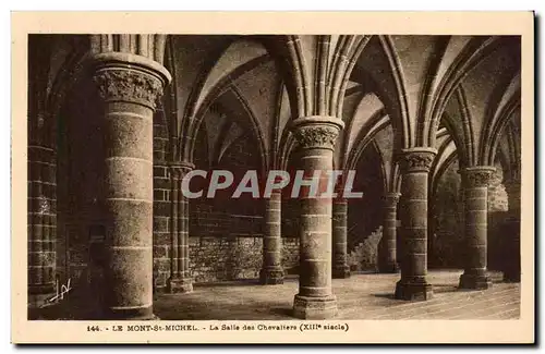 Cartes postales Le Mont St Michel La Salle des Chevaliers