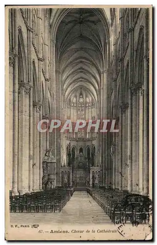 Cartes postales Paris Amiens Choeur de la Cathedrale