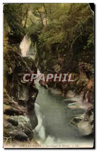 Cartes postales Aix Les Bains Les Gorges de Sierroz