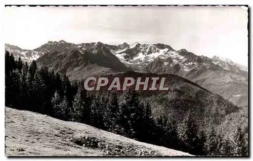 Moderne Karte Dauphine Isere Allevard Le Collet Vue sur la Chaine du Puy Gris