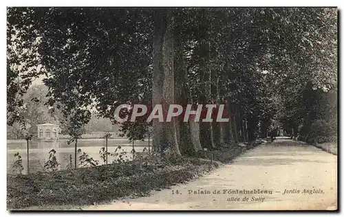 Cartes postales Palais De Fontelnebleau Jardin Anglais