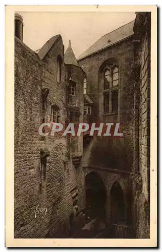 Ansichtskarte AK Mont St Michel Cour de la Merveille Salle Belle Chaise