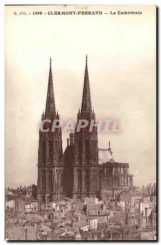 Cartes postales Clbrmont Ferrand La Cathedrale