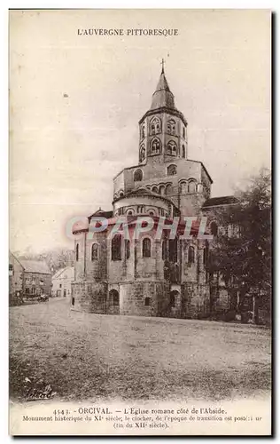 Cartes postales L&#39Auvergne Pittoresque Orcival L&#39Eglise fomane